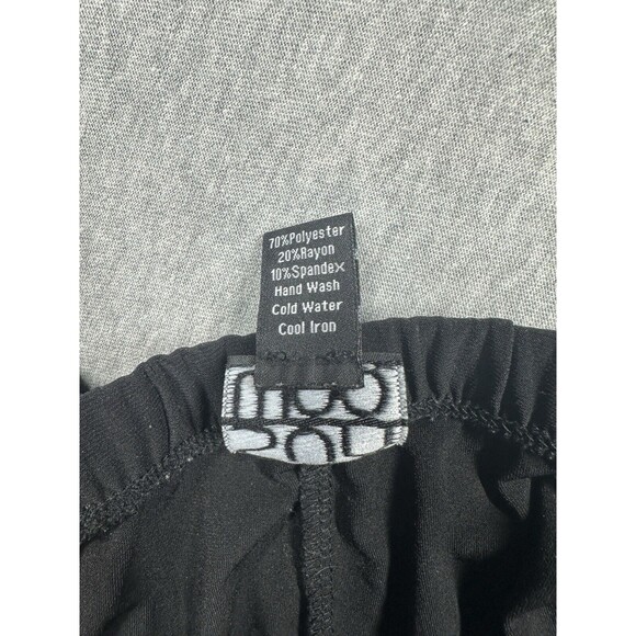 Clara Sun Woo Leggings Womens Medium Stretch Pull‎ On Pants Black - Picture 3 of 7